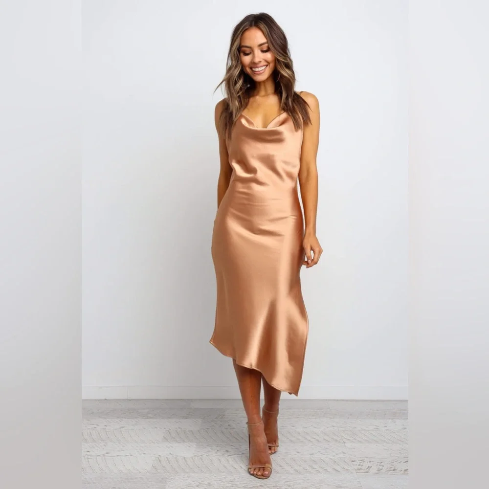 Petal & Pup Cyprus Dress in Gold Size 6 New with tag - Picture 1 of 16